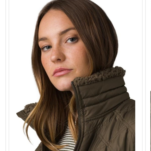 Prana Jackets & Blazers - PrAna Quilted Nuby Fleece Full Zip Vest Women's S